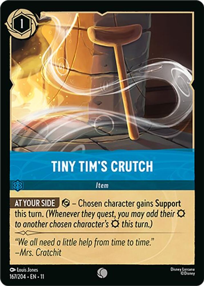 Tiny Tim's Crutch card