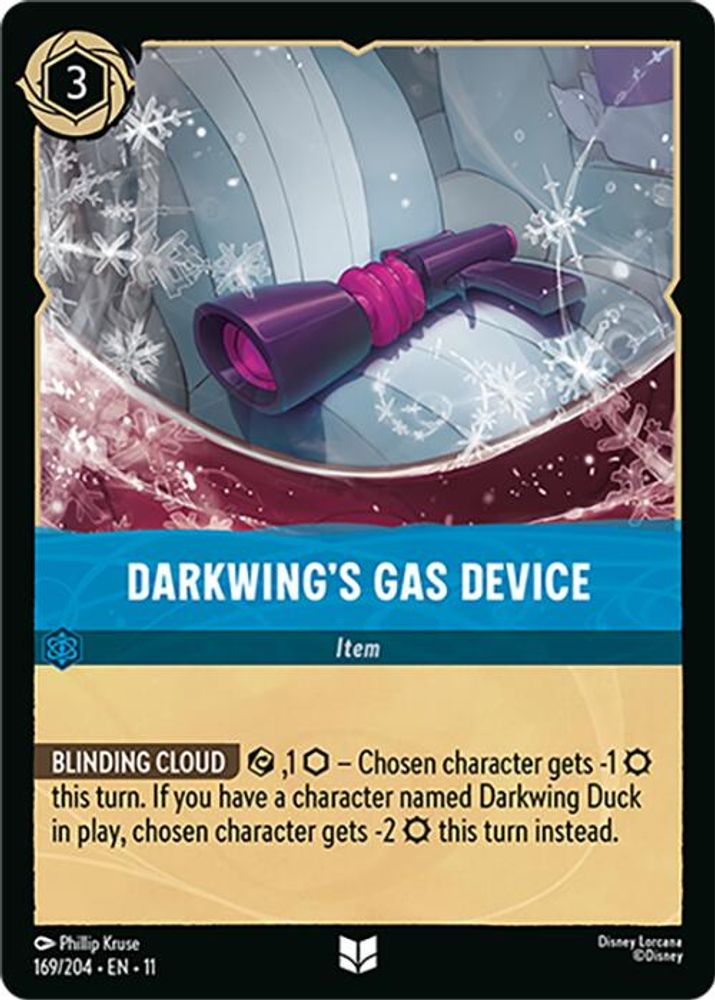 Darkwing's Gas Device card