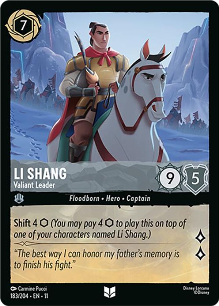 Li Shang - Valiant Leader card