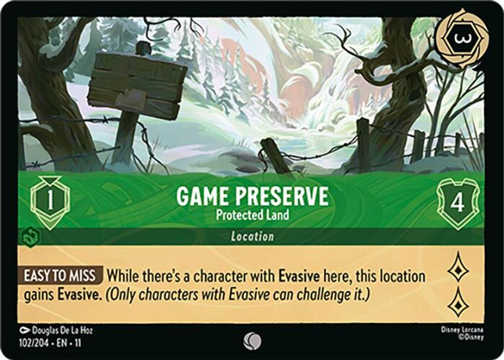 Game Preserve - Protected Land card