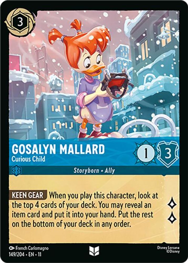 Gosalyn Mallard - Curious Child card