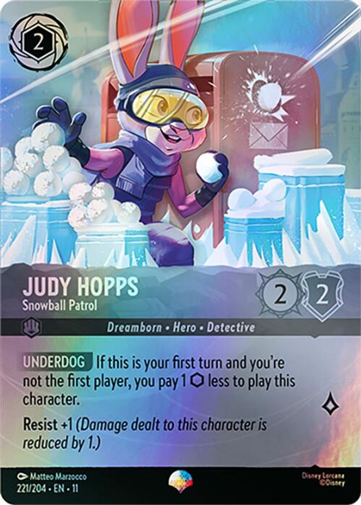Judy Hopps - Snowball Patrol (Epic) card