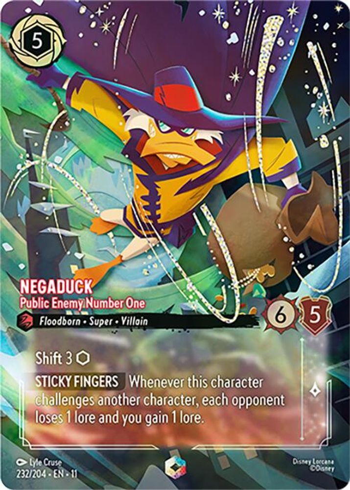 Negaduck - Public Enemy Number One (Enchanted) card