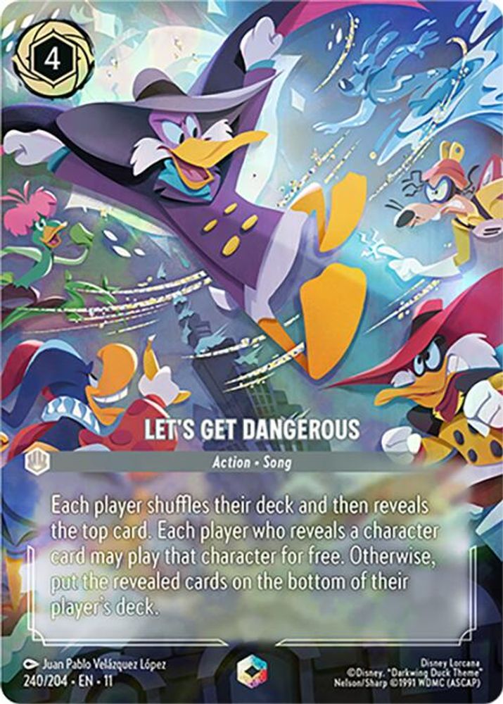 Let's Get Dangerous (Enchanted) card