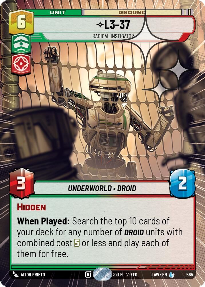 L3-37 - Radical Instigator (Hyperspace Foil)