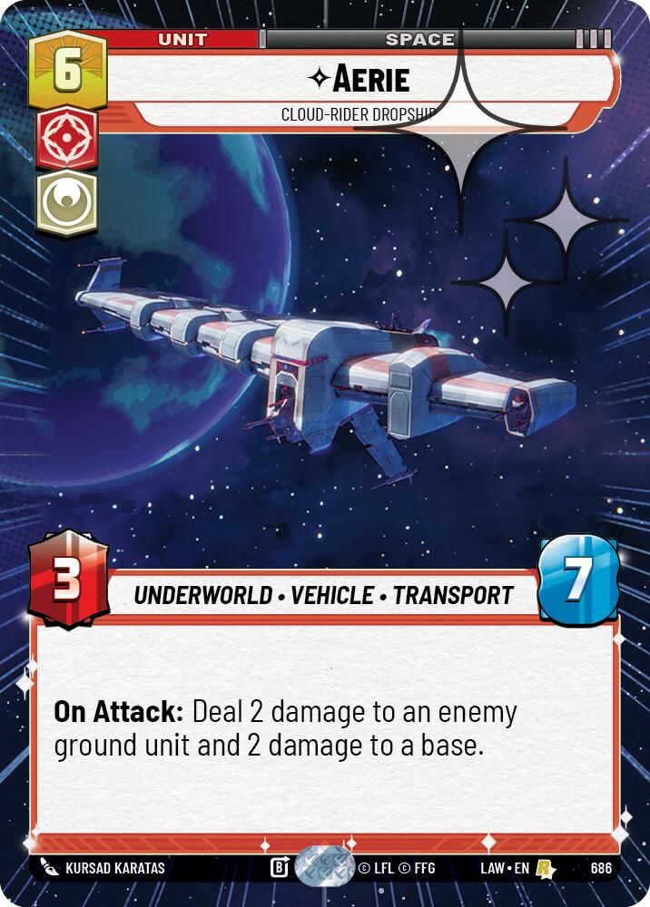 Aerie - Cloud-Rider Dropship (Hyperspace Foil)