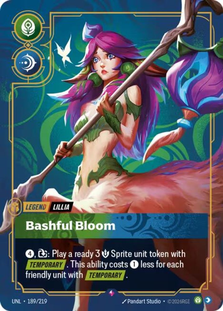 Lillia - Bashful Bloom card