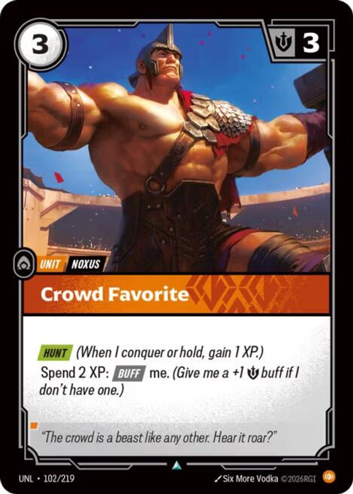 Crowd Favorite card