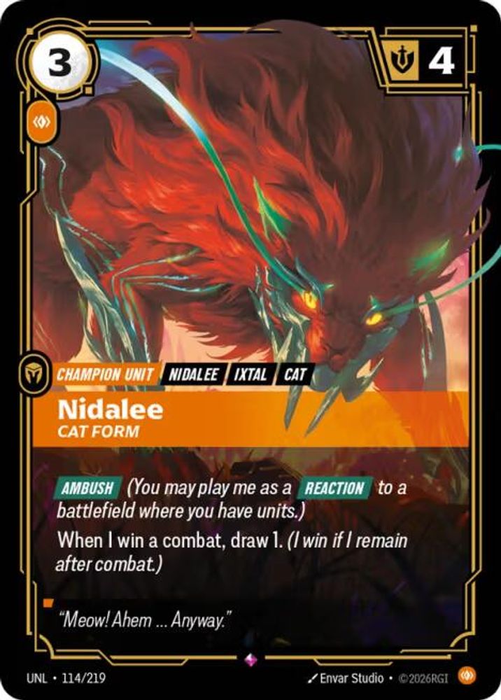 Nidalee - Cat Form card