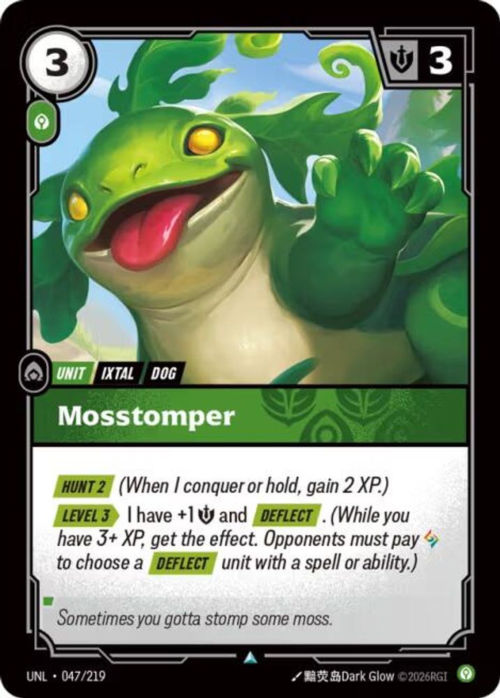 Mosstomper card