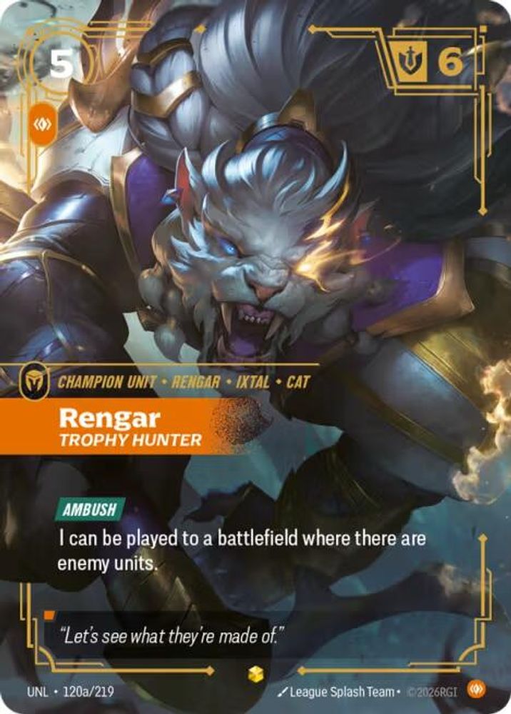 Rengar - Trophy Hunter (Alternate Art) card