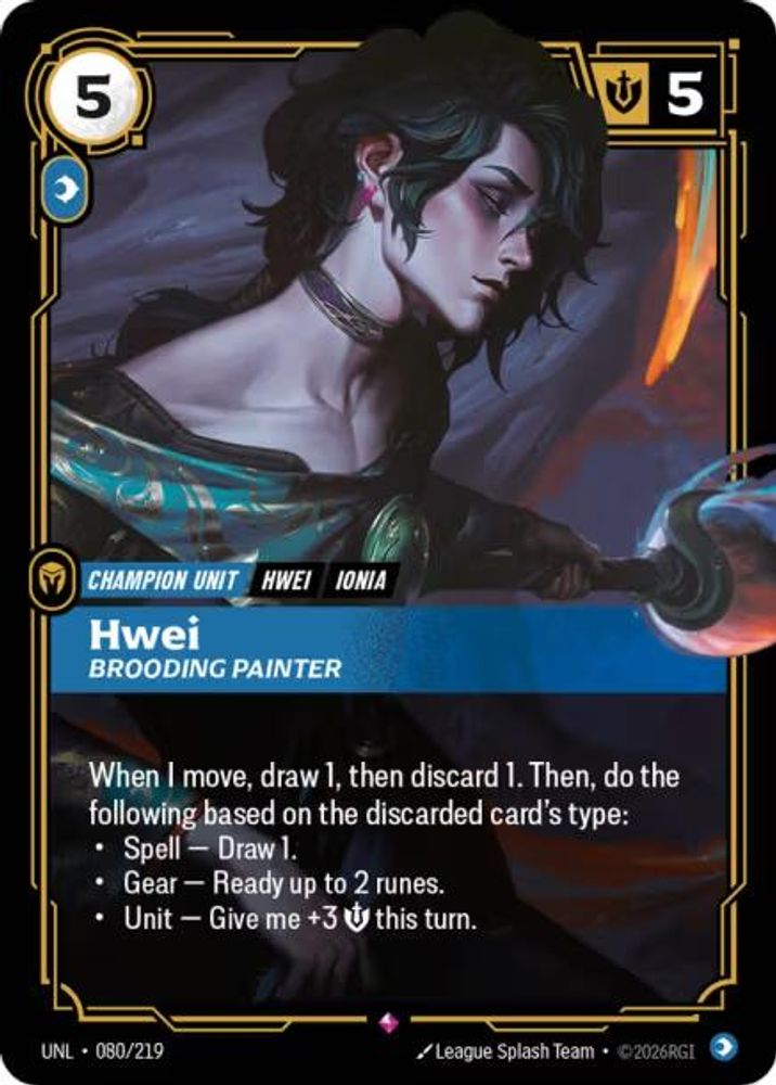 Hwei - Brooding Painter card