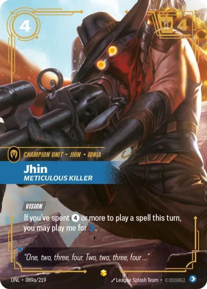 Jhin - Meticulous Killer (Alternate Art) card