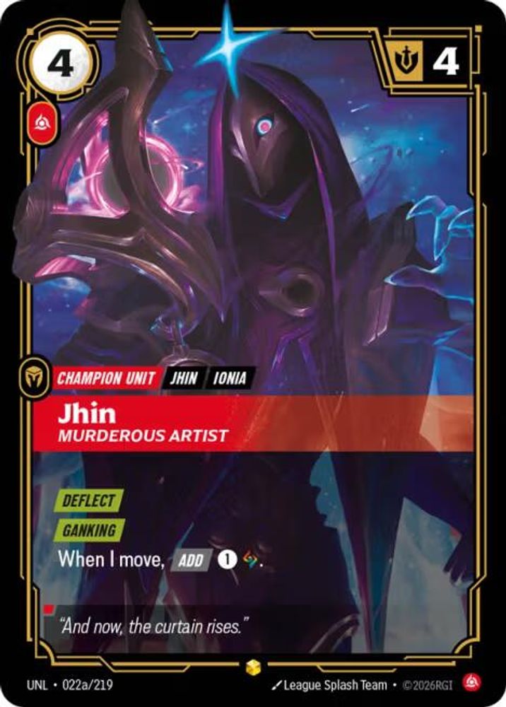 Jhin - Murderous Artist (Alternate Art) card
