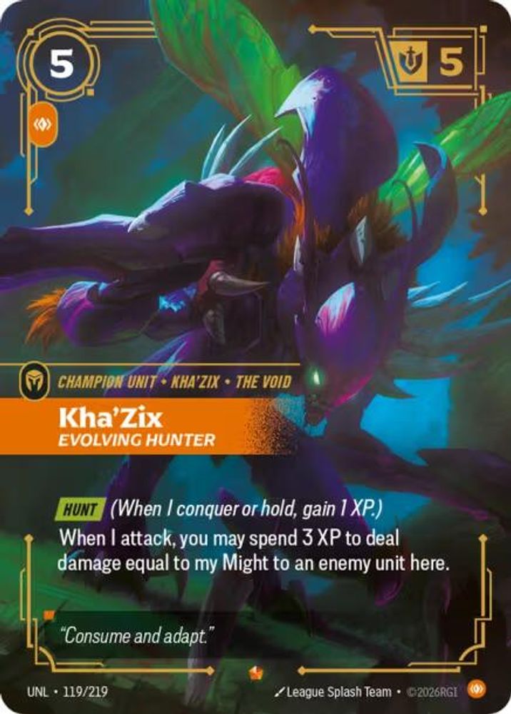 Kha'Zix - Evolving Hunter card