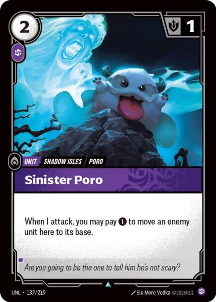 Sinister Poro card