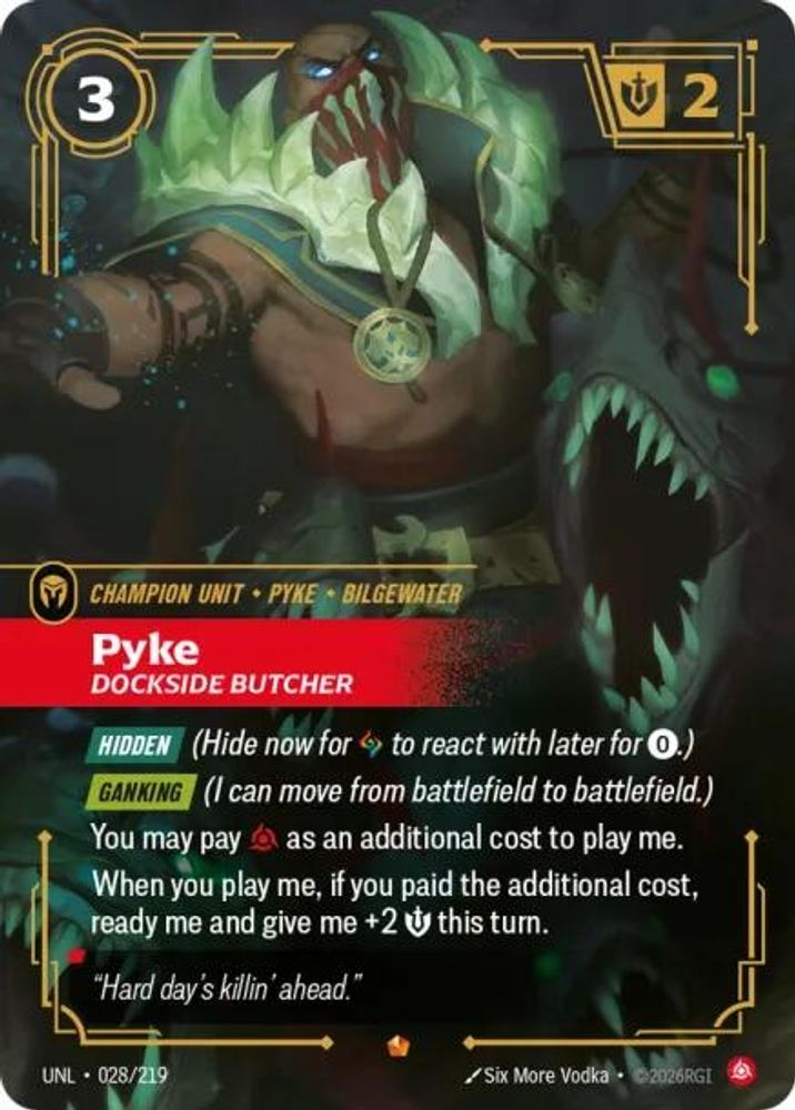 Pyke - Dockside Butcher card