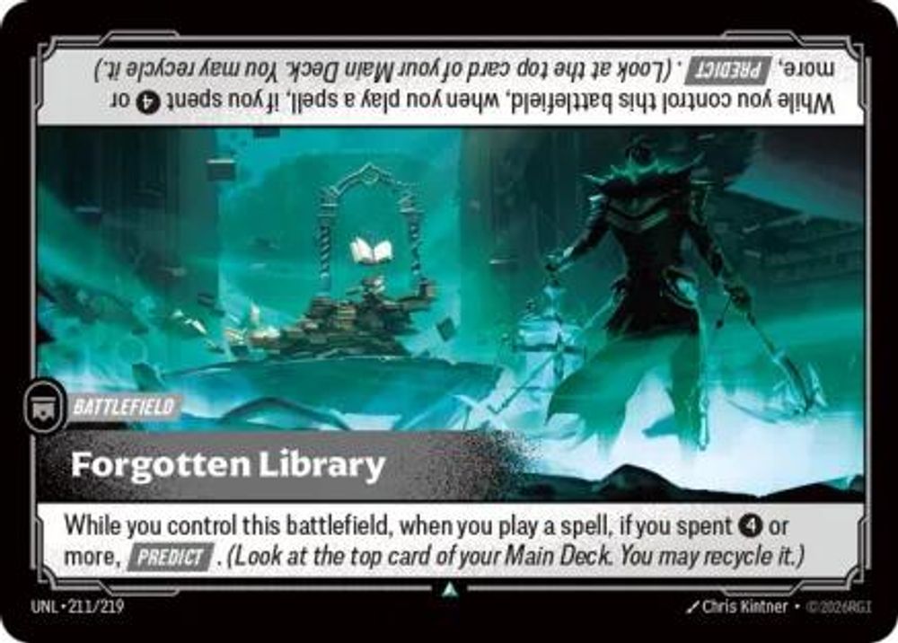 Forgotten Library card