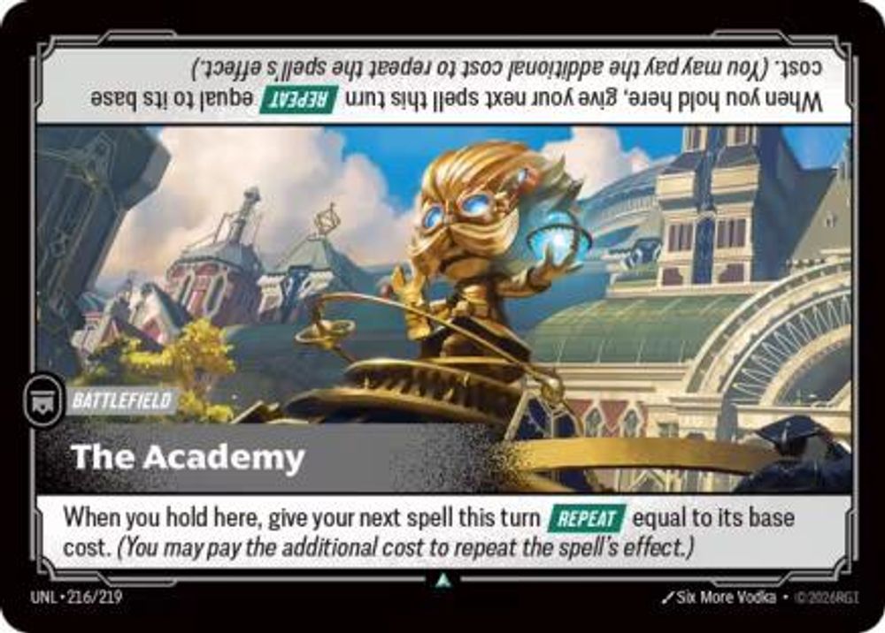 The Academy card