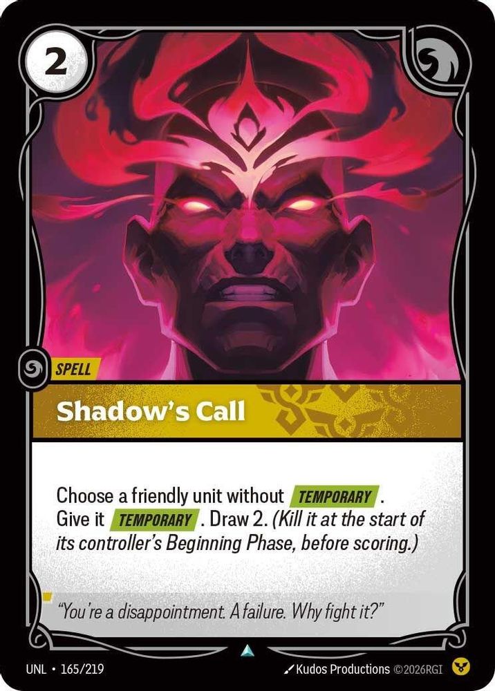 Shadow's Call card