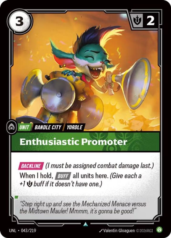 Enthusiastic Promoter card