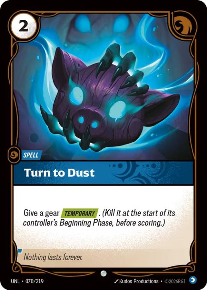 Turn to Dust card