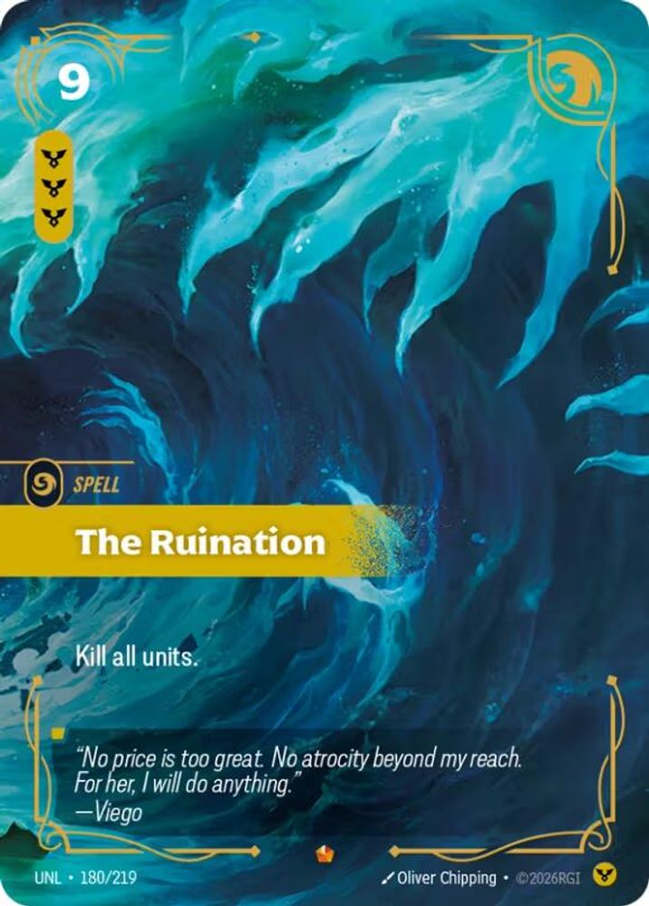 The Ruination card