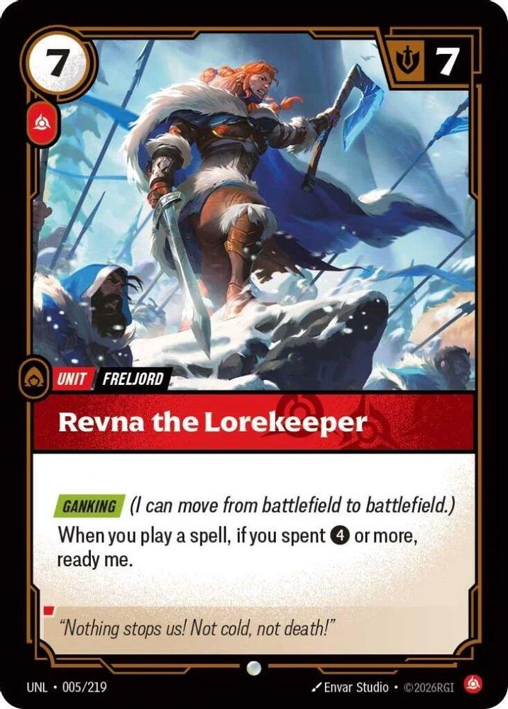 Revna the Lorekeeper card