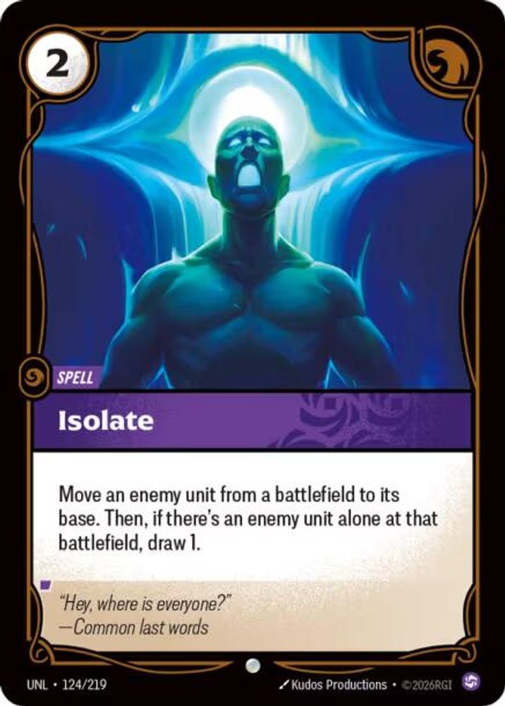 Isolate card