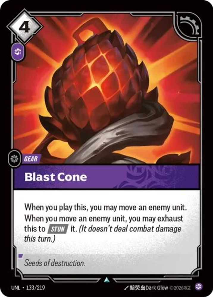 Blast Cone card