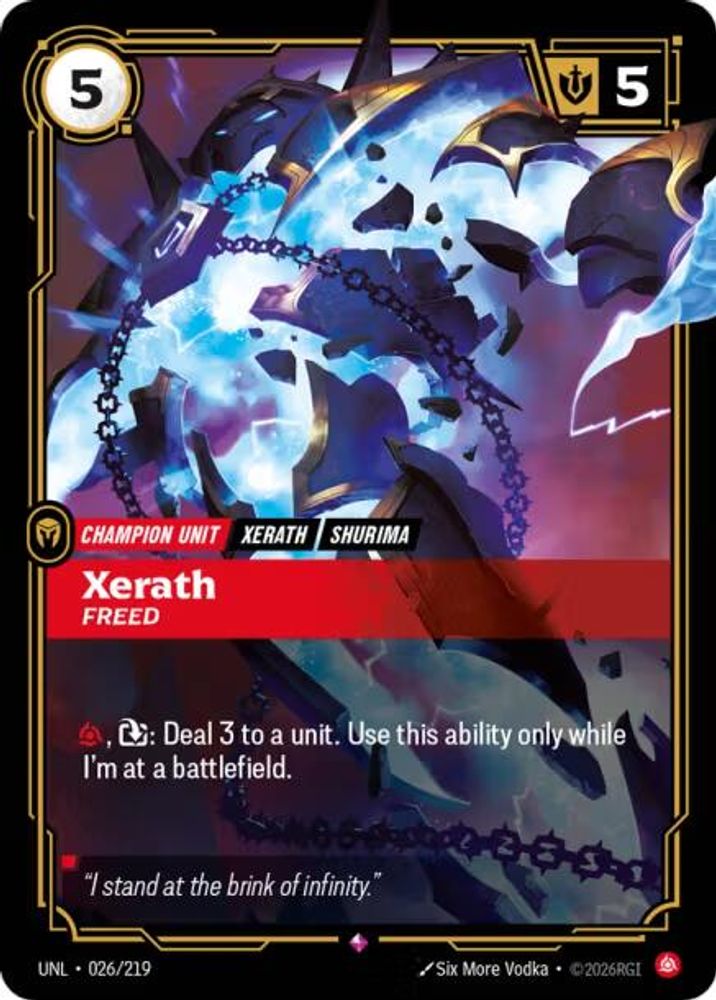 Xerath - Freed card