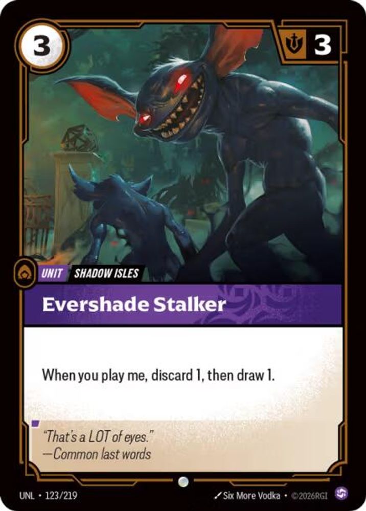 Evershade Stalker card