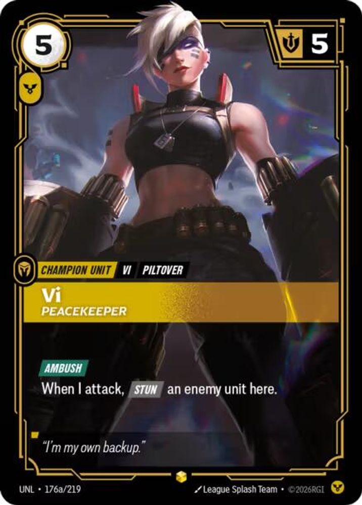 Vi - Peacekeeper (Alternate Art) card
