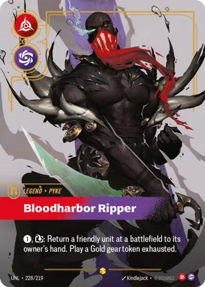 Pyke - Bloodharbor Ripper (Overnumbered) card