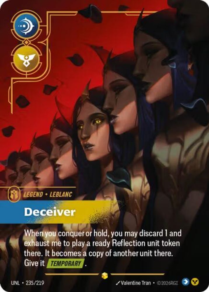 LeBlanc - Deceiver (Overnumbered) card