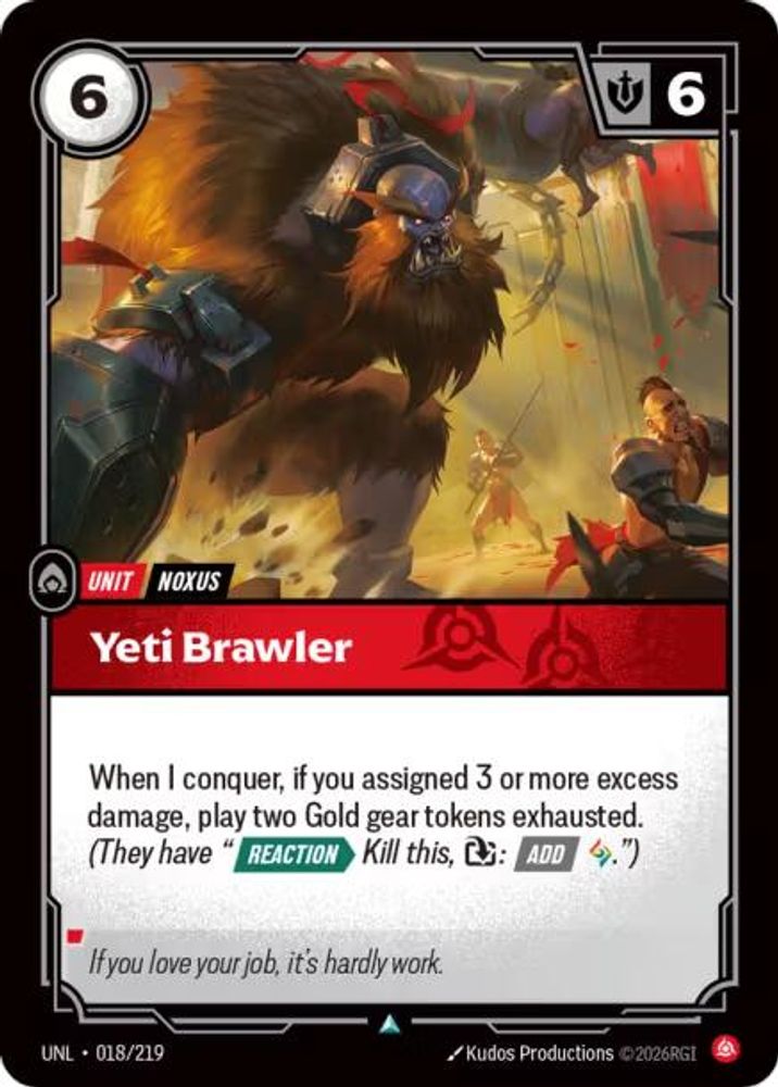 Yeti Brawler card