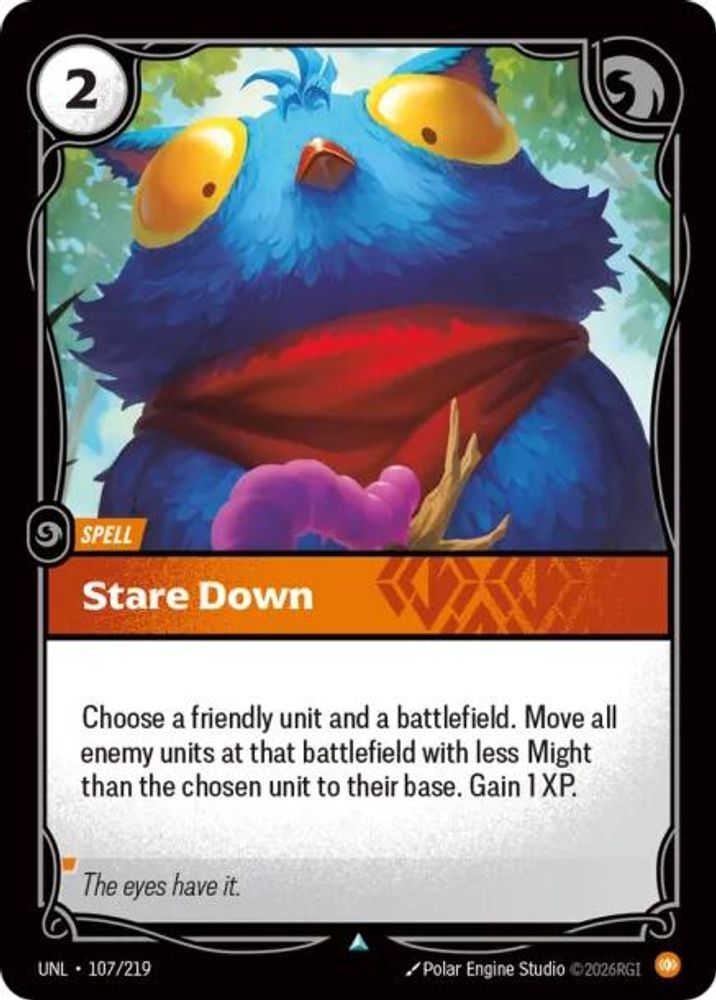 Stare Down card