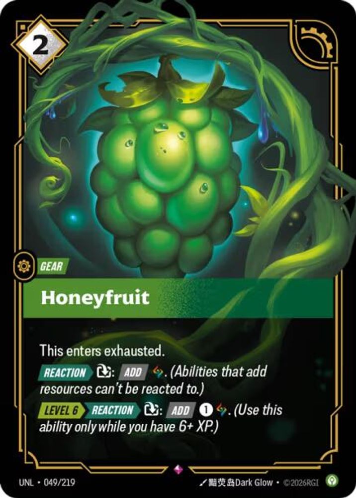Honeyfruit card