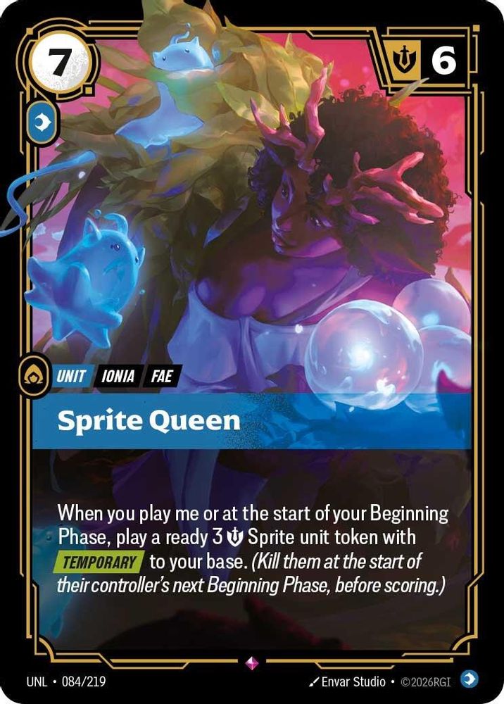 Sprite Queen card
