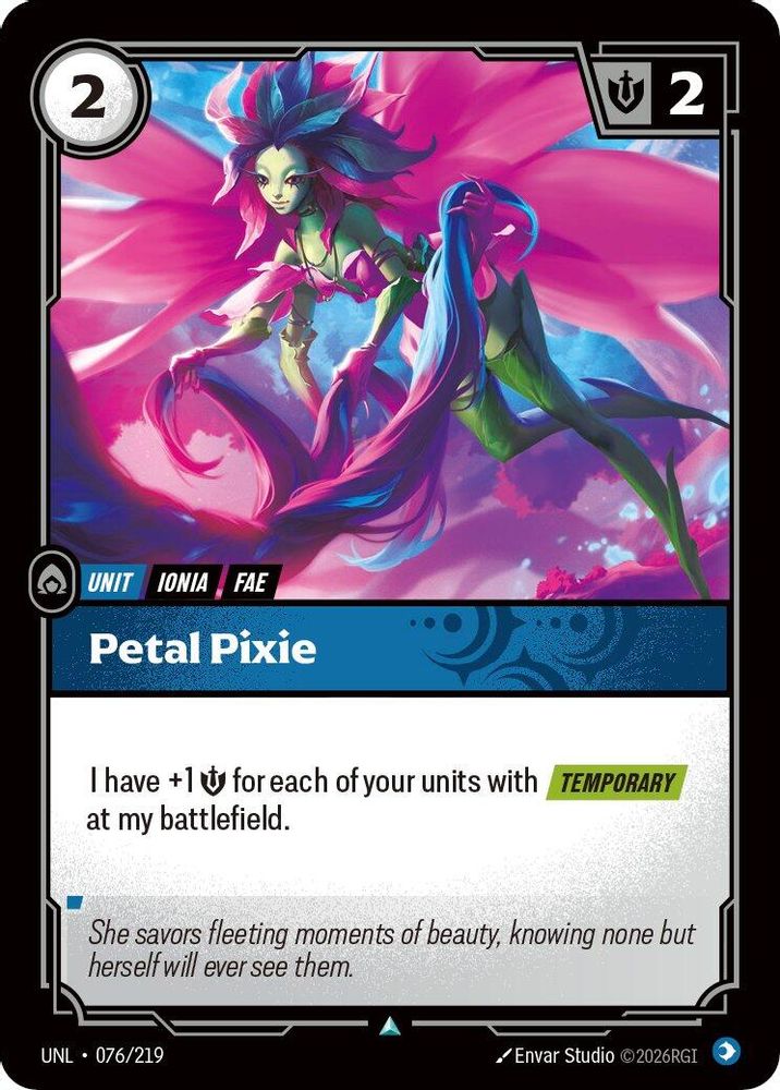 Petal Pixie card