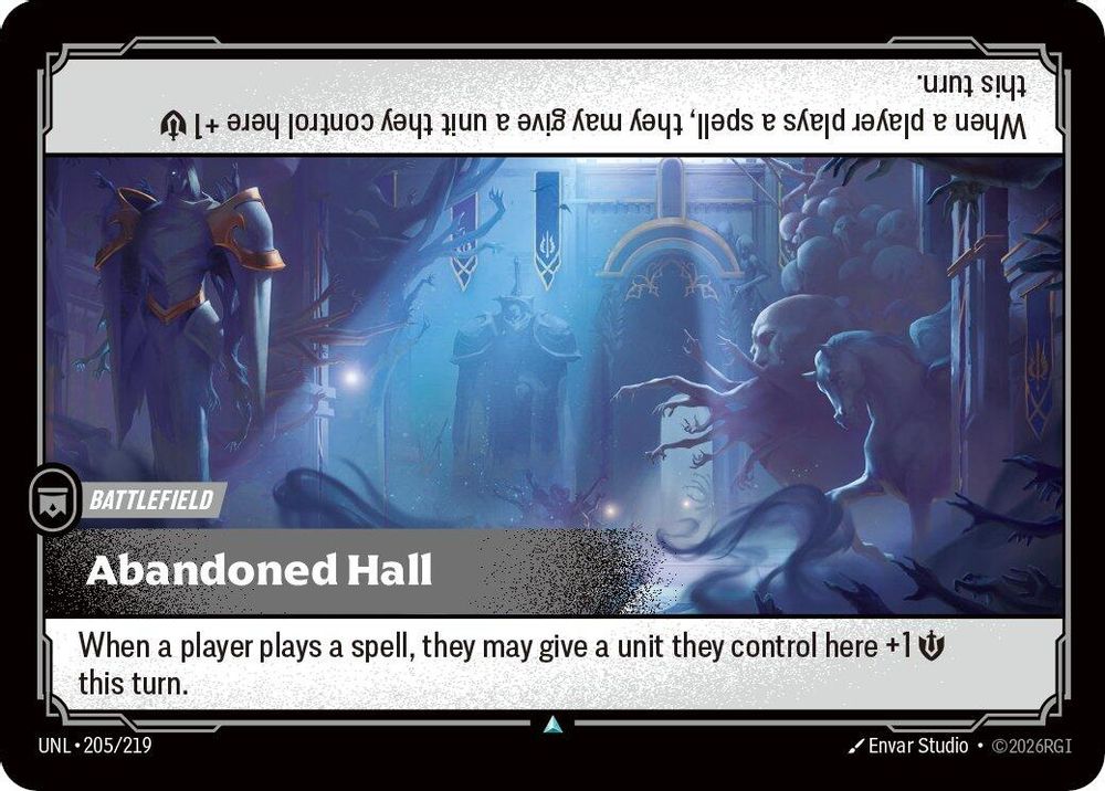 Abandoned Hall card