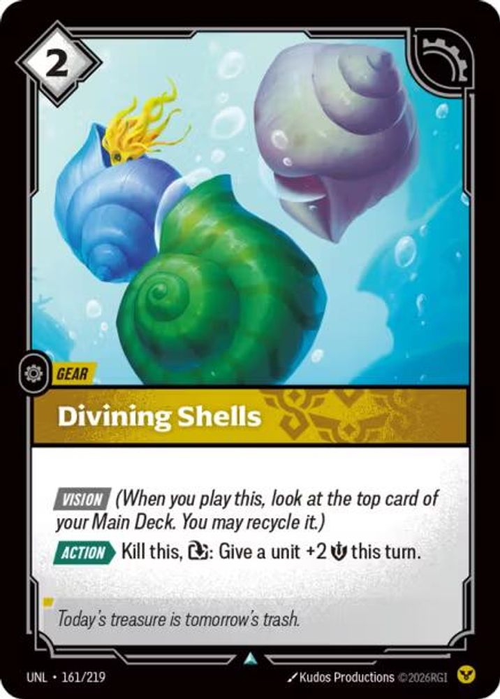 Divining Shells card