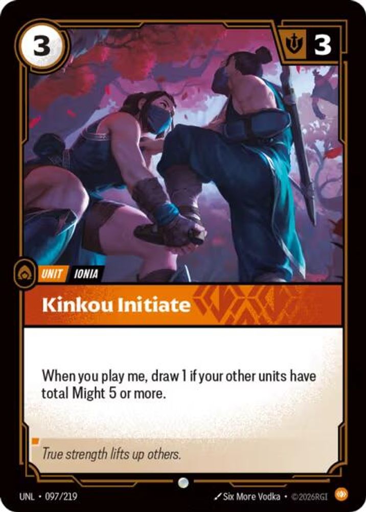 Kinkou Initiate card