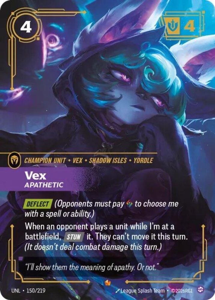 Vex - Apathetic card