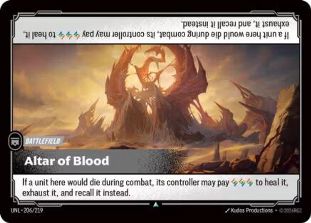 Altar of Blood card