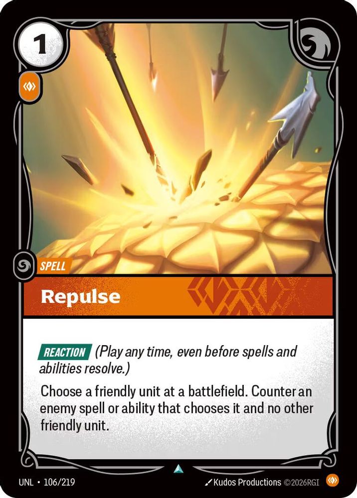 Repulse card