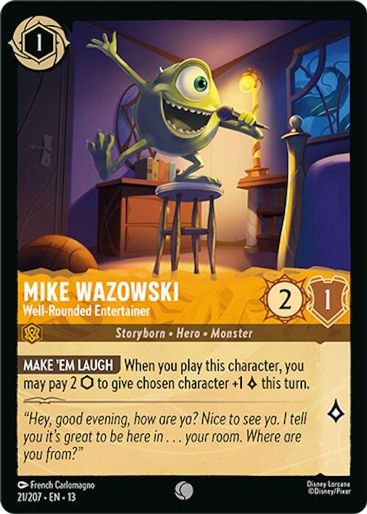 Mike Wazowski - Well-Rounded Entertainer card