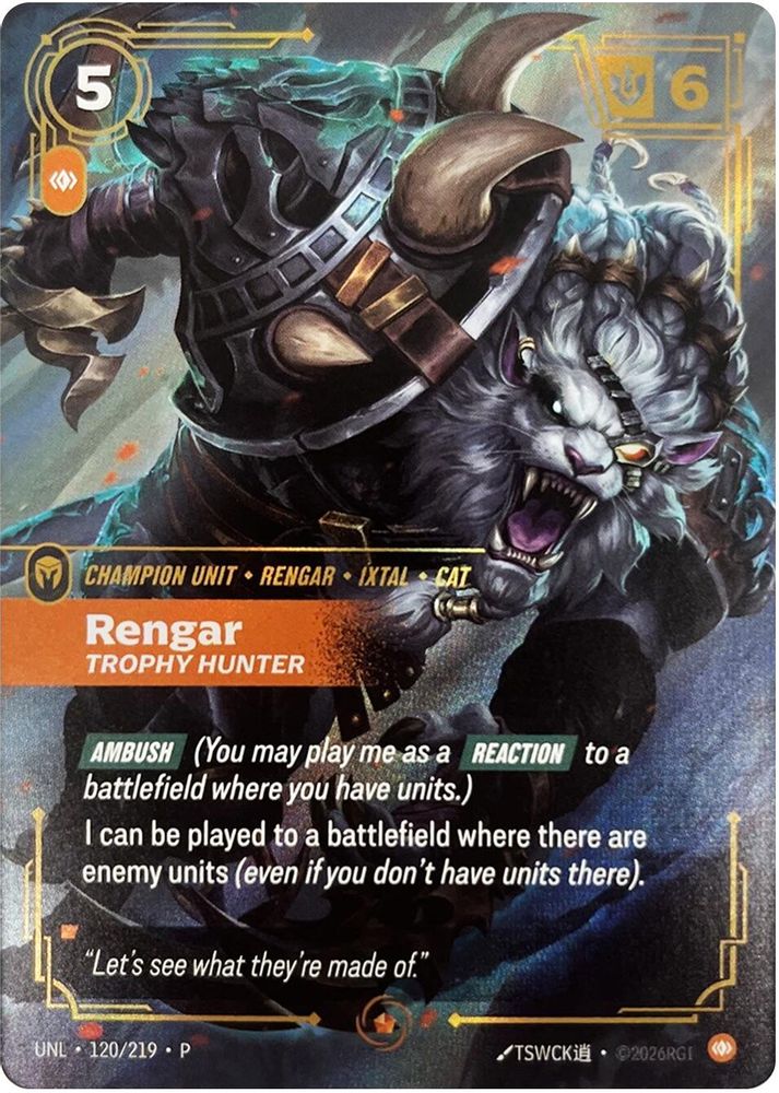 Rengar, Trophy Hunter