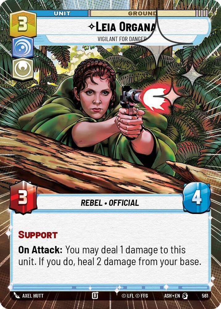 Leia Organa - Vigilant for Danger (Hyperspace Foil)