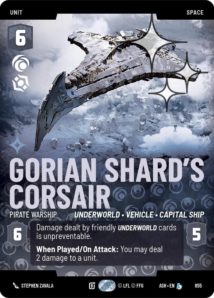 Gorian Shard's Corsair - Pirate Warship (Prestige Foil)